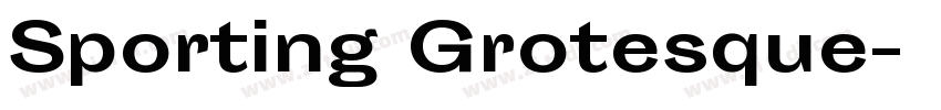 Sporting Grotesque字体转换